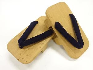 リサイクル　鼻緒ビロードレース男物桐下駄（23.5センチ）